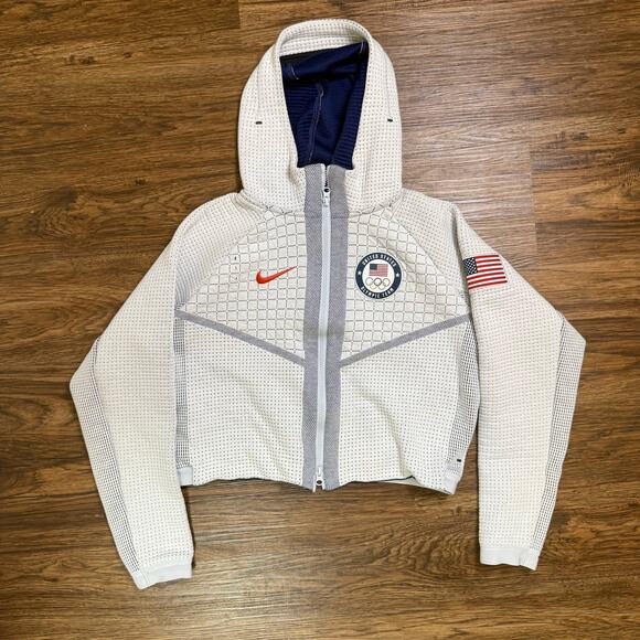 Nike Tech Fleece USA Olympics athletic full zip jacket womens XS - Picture 1 of 9